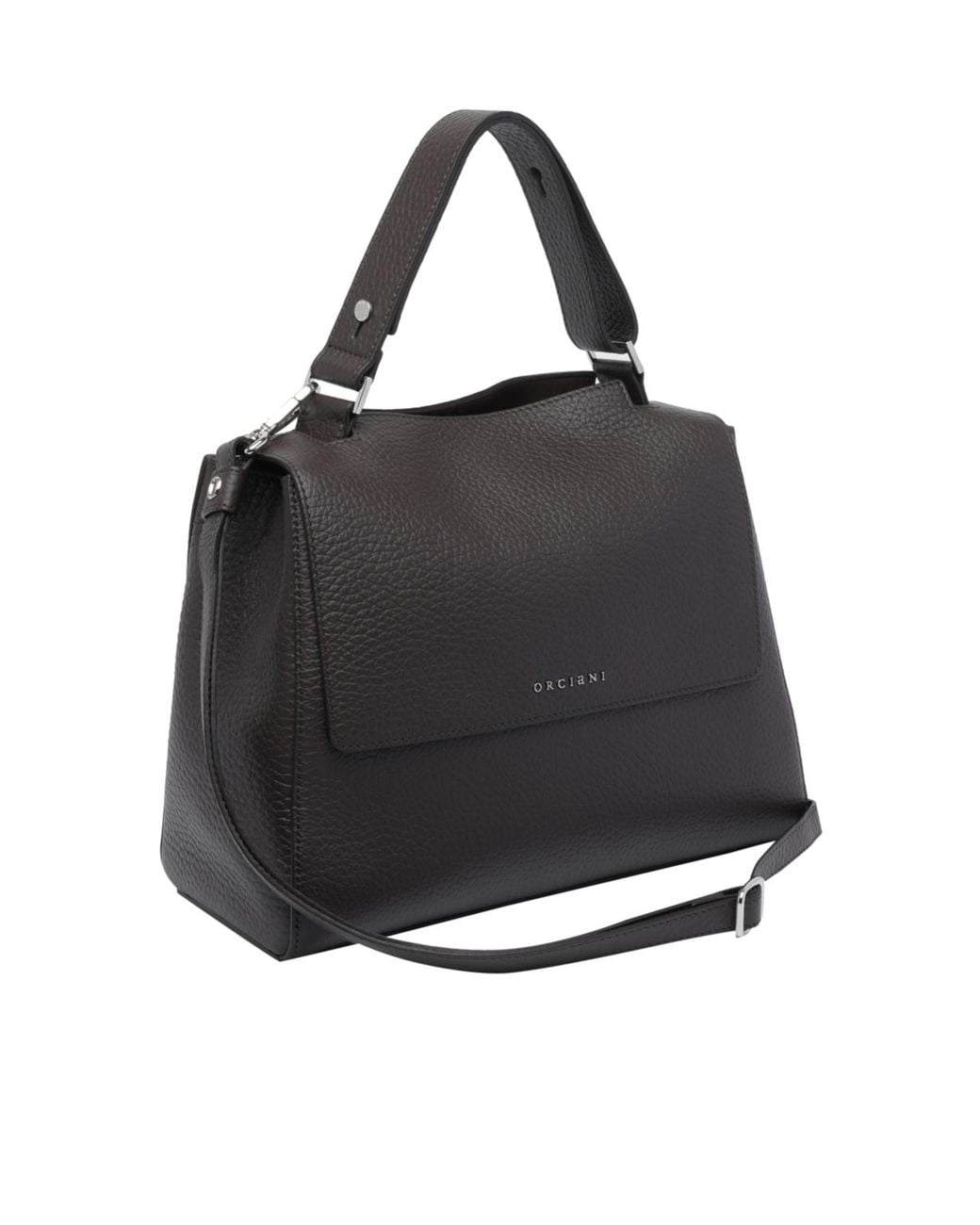 Orciani Black Sveva Top Handle Shoulder Bag
