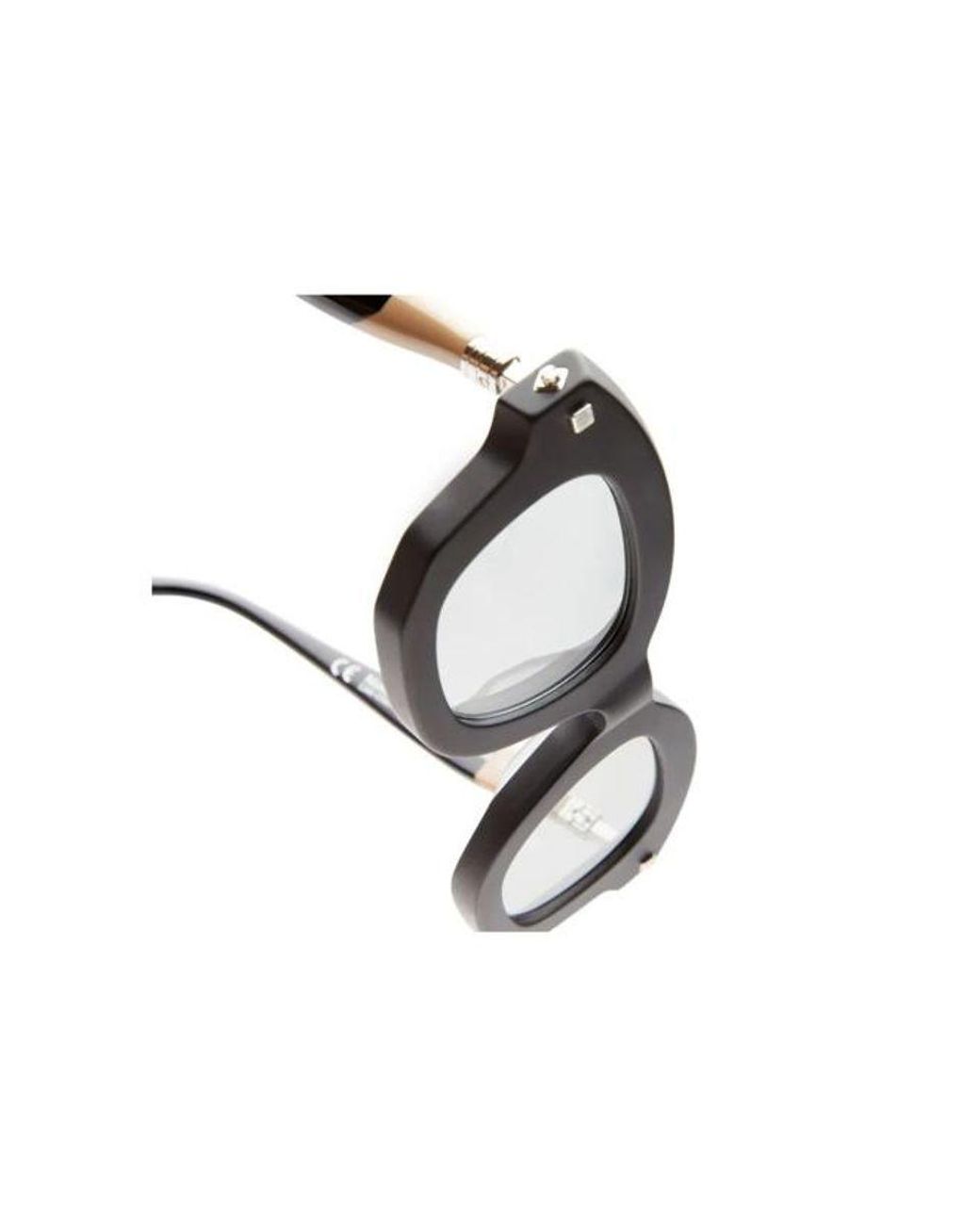 Kuboraum White Square-Frame Sunglasses for men