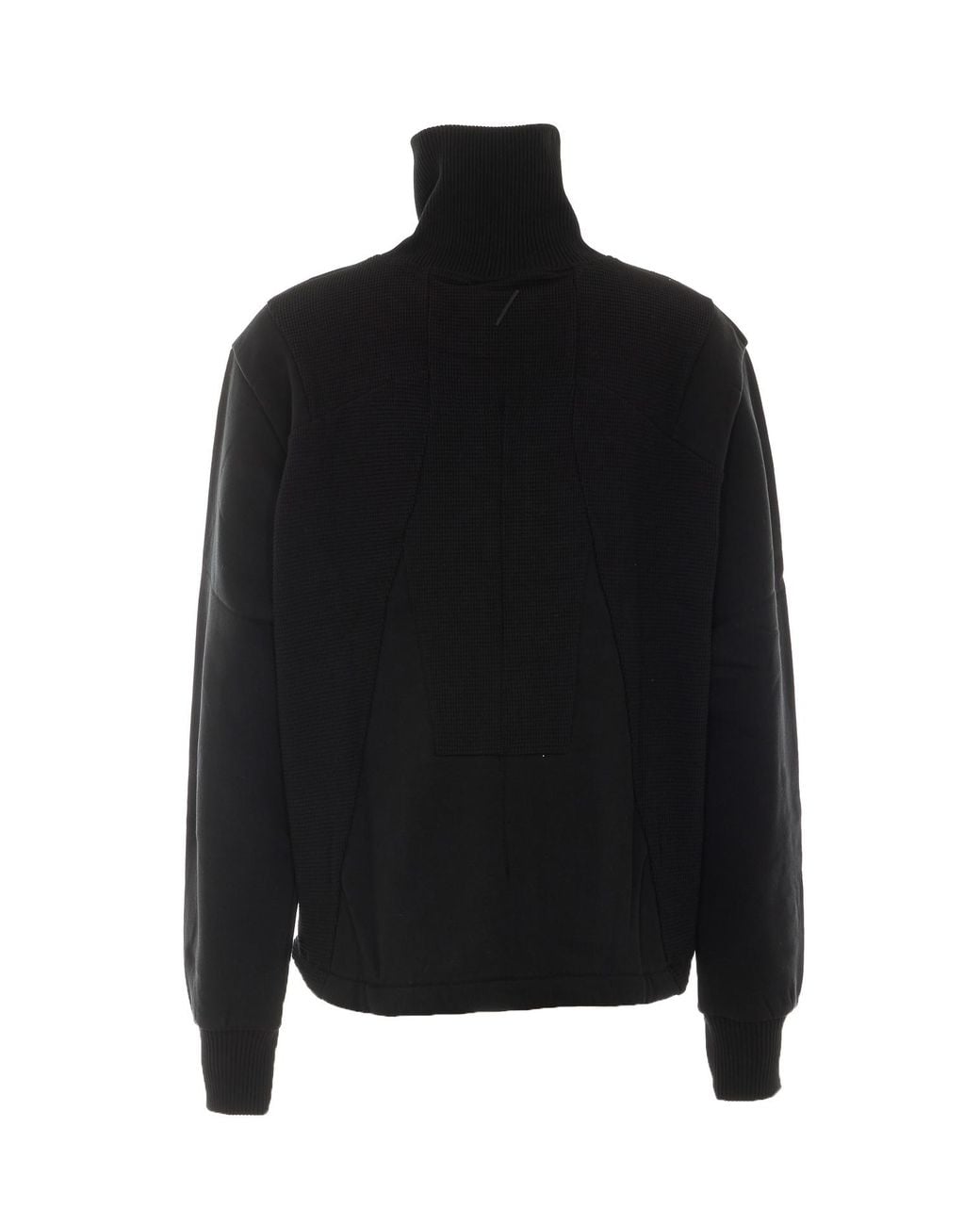 Thom Krom Black Ribbed Cuff Hooded Jacket for men