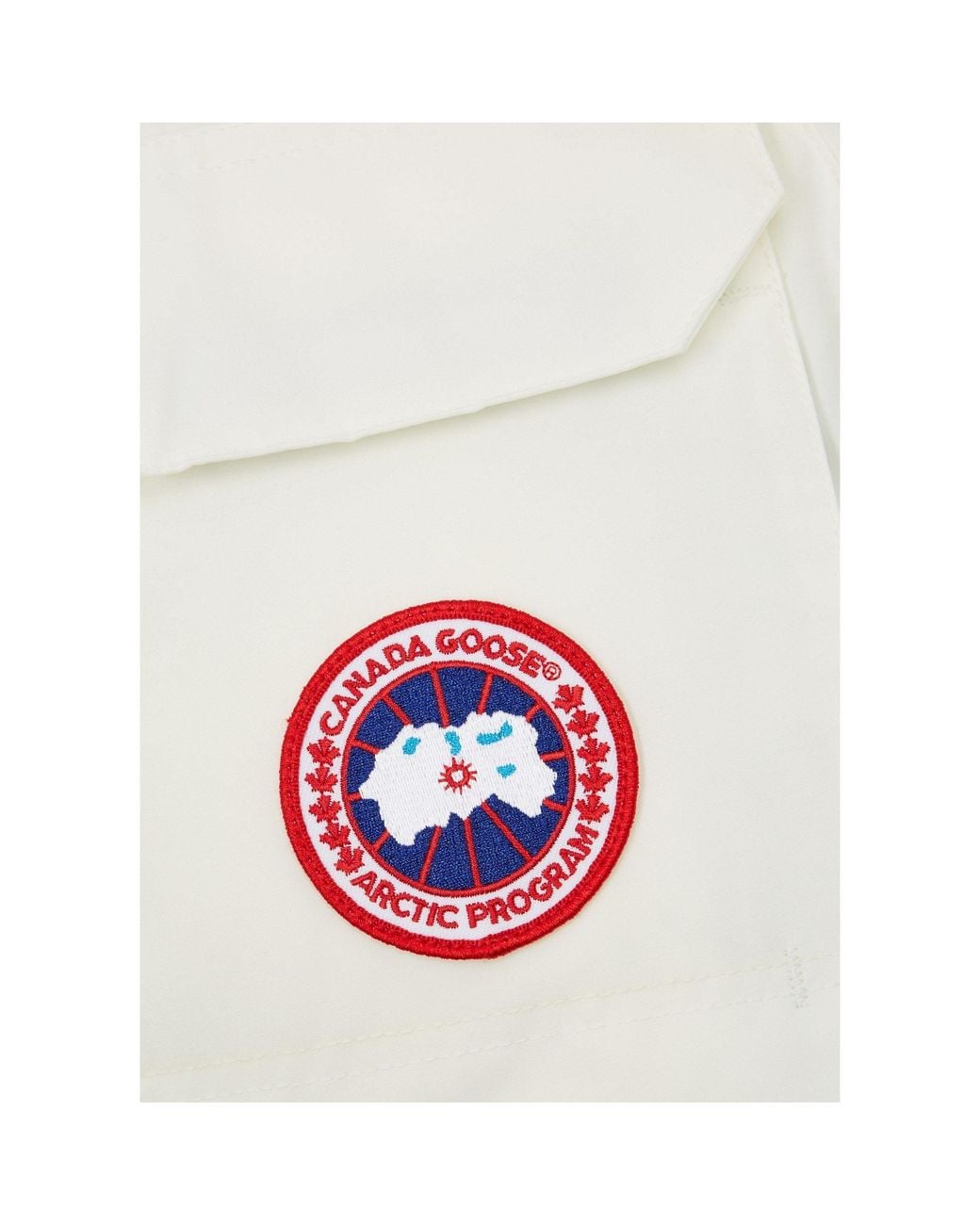 Canada Goose White Thickened Waterproof Down Coat