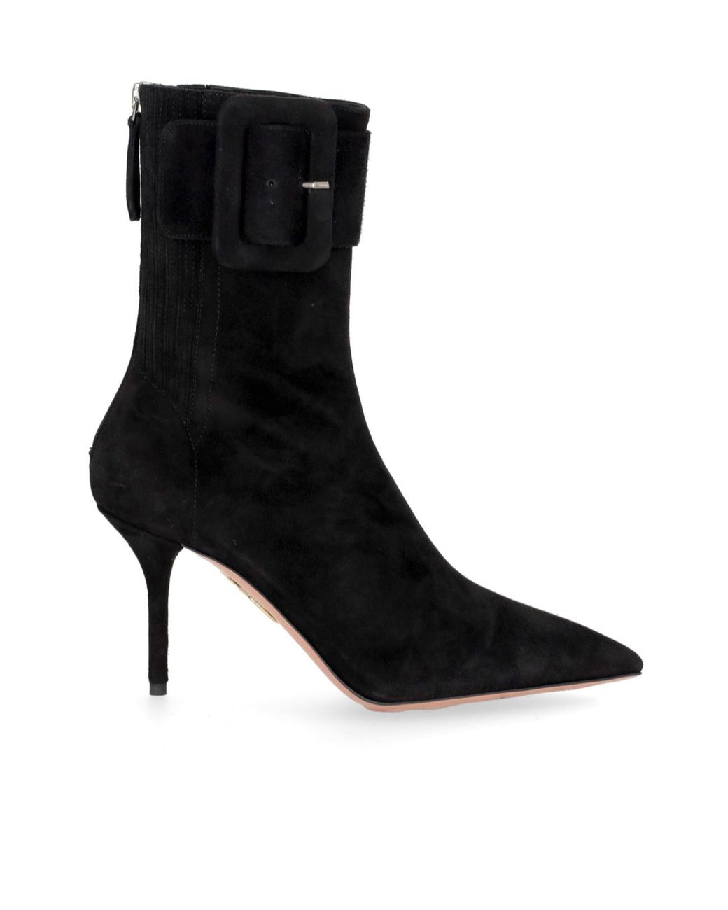 Aquazzura Black St Honoré 95Mm Suede Boots