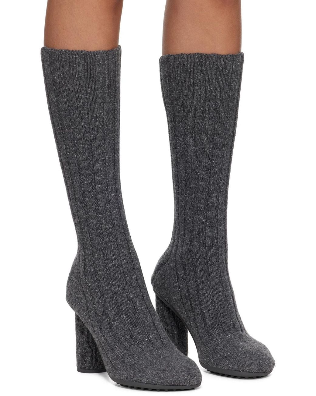 Bottega Veneta Multicolor Atomic Knitted Sock Boots