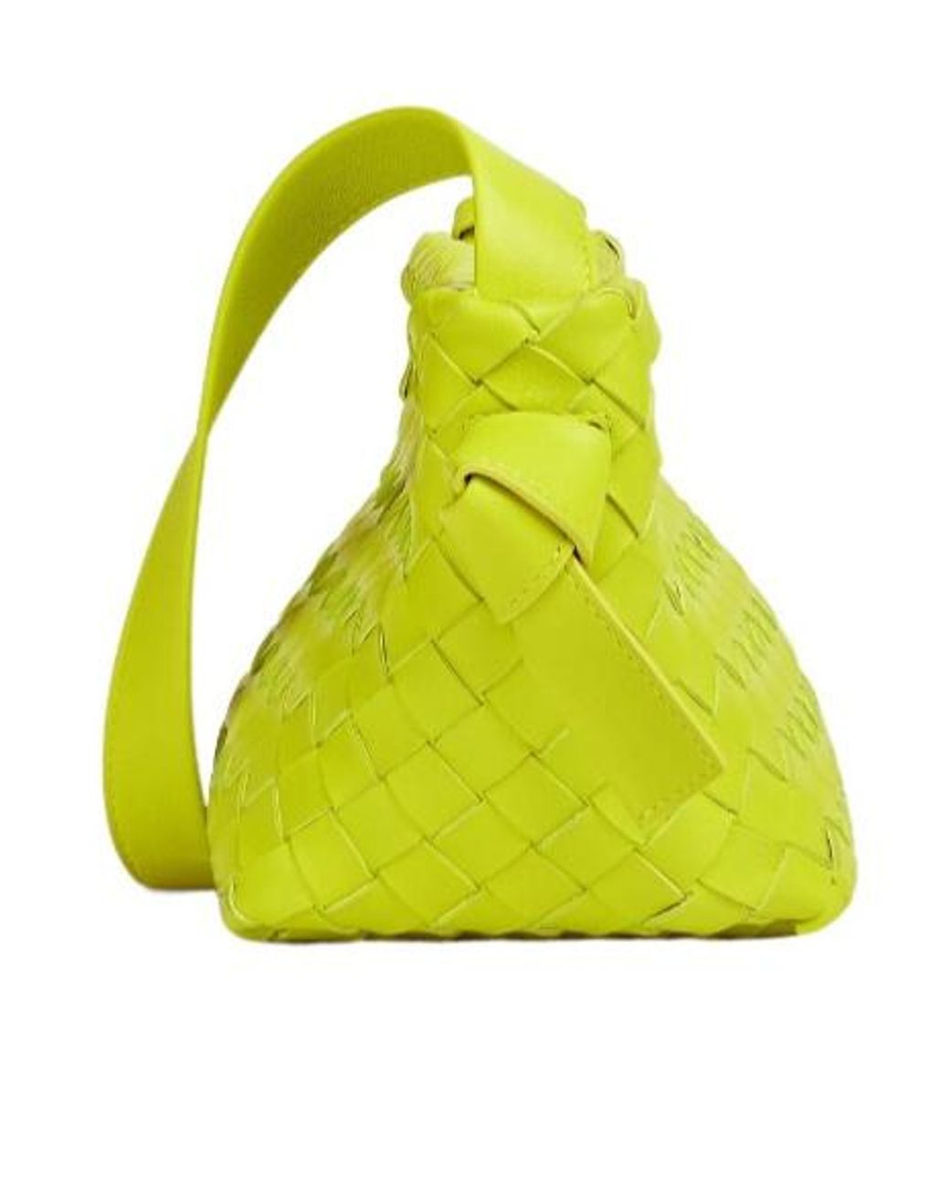 Bottega Veneta Yellow Tie Intrecciato Shoulder Bag