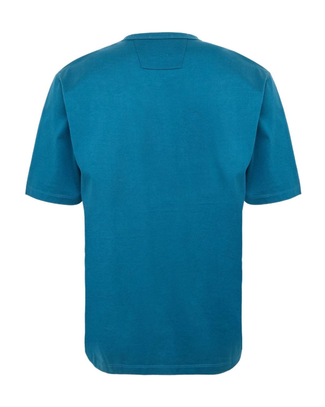 C P Company Blue Logo Crew Neck T-Shirt for men