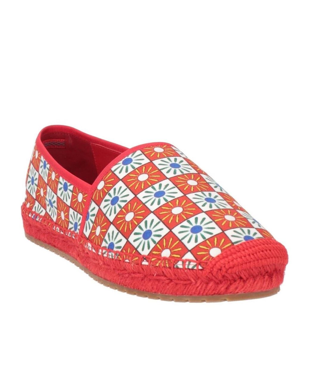Dolce & Gabbana Red Printed Espadrilles