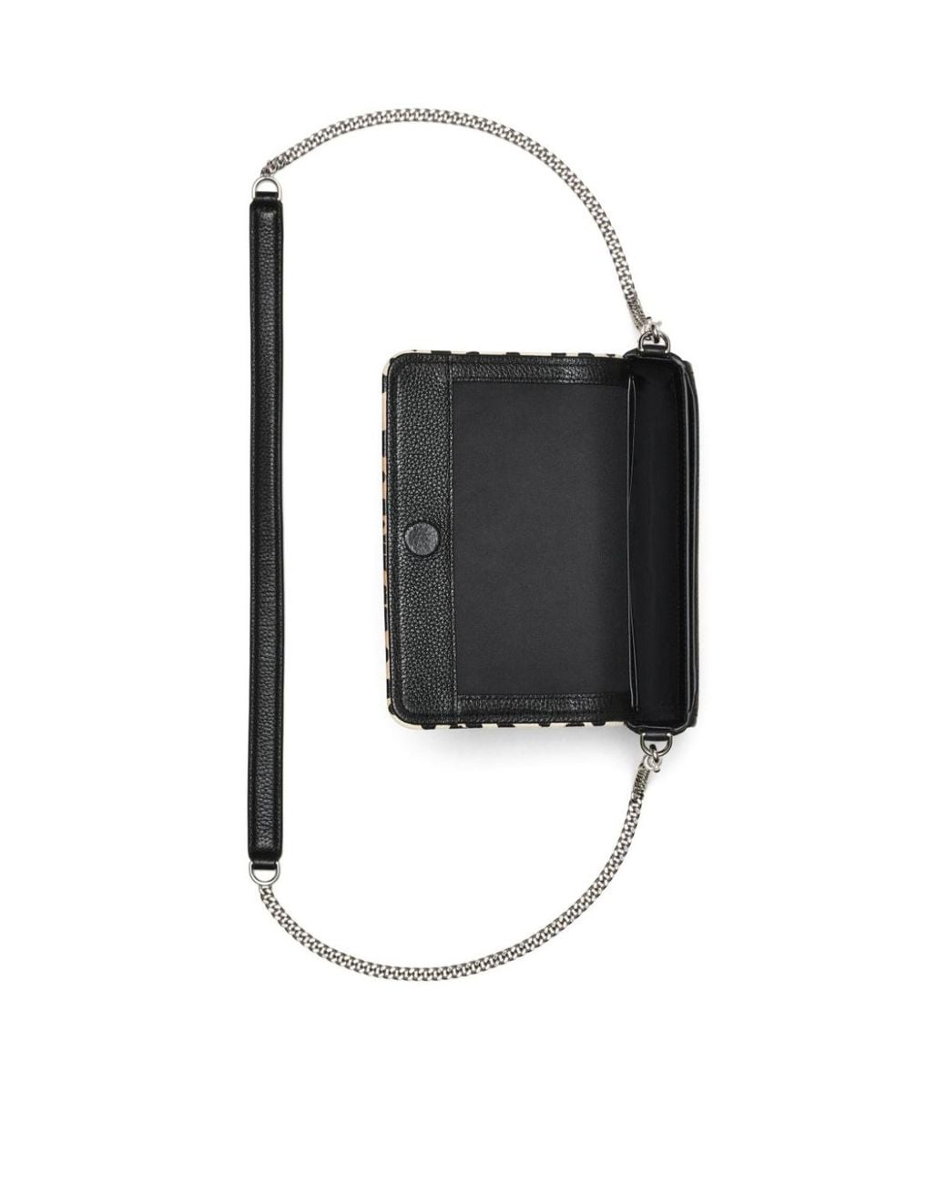 Marc Jacobs Black The Cheetah Chain Leopard Printed Mini Shoulder Bag