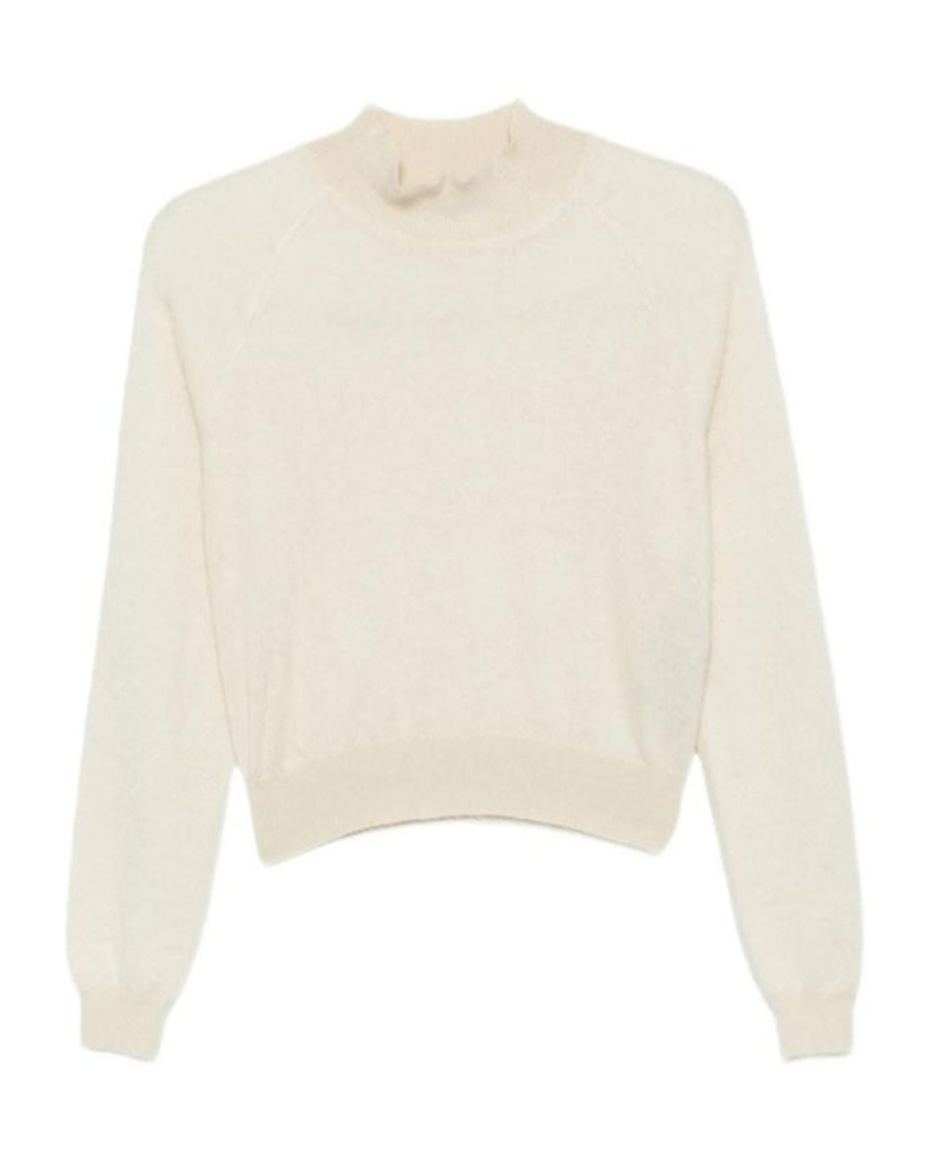 Tom Ford White Cropped Mohair And Silk-Blend Sweater