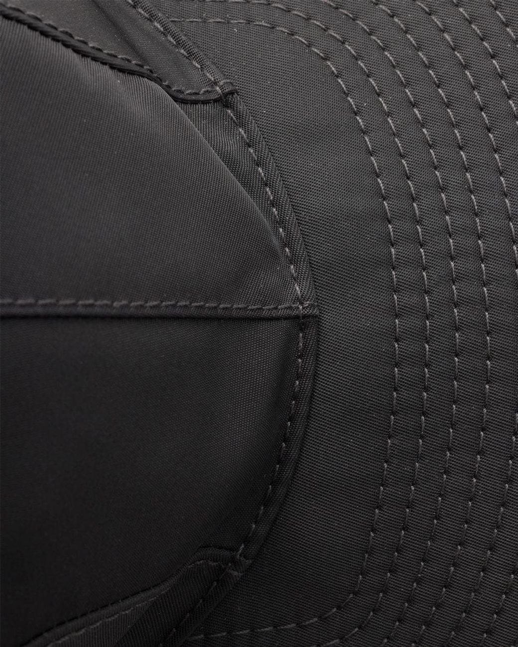 Prada Black Re-Nylon Triangle-Logo Baseball Cap