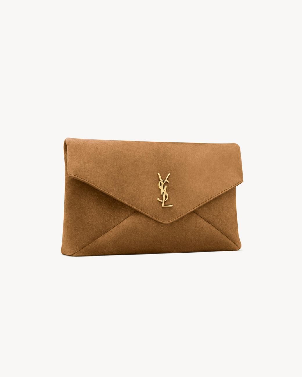 Saint Laurent Natural Cassandre Large Envelope Pouch