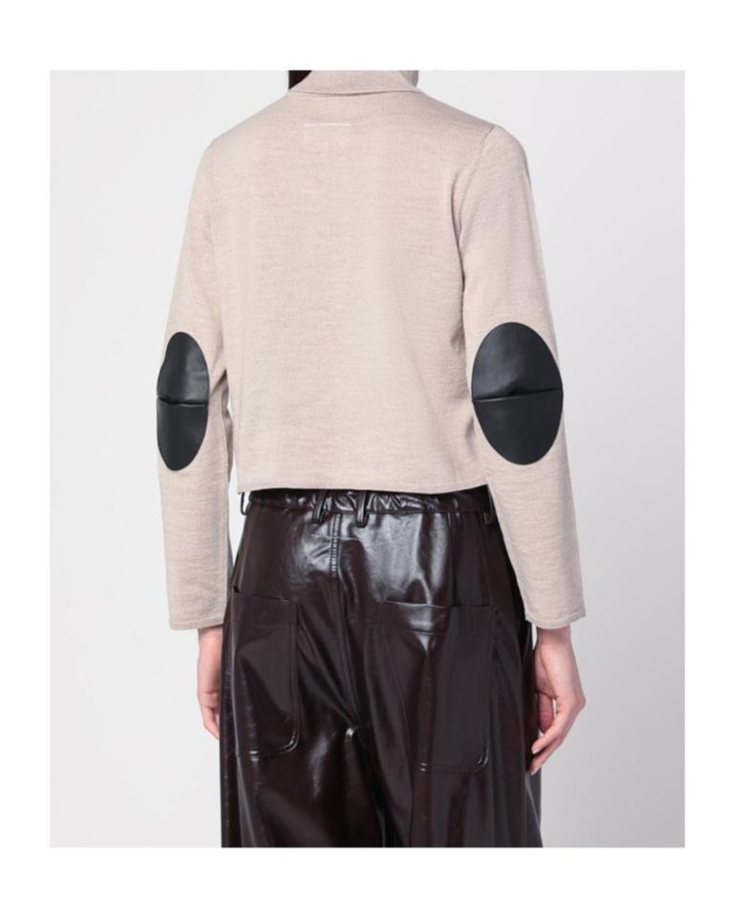 MM6 by Maison Margiela Gray Knitted Jumper