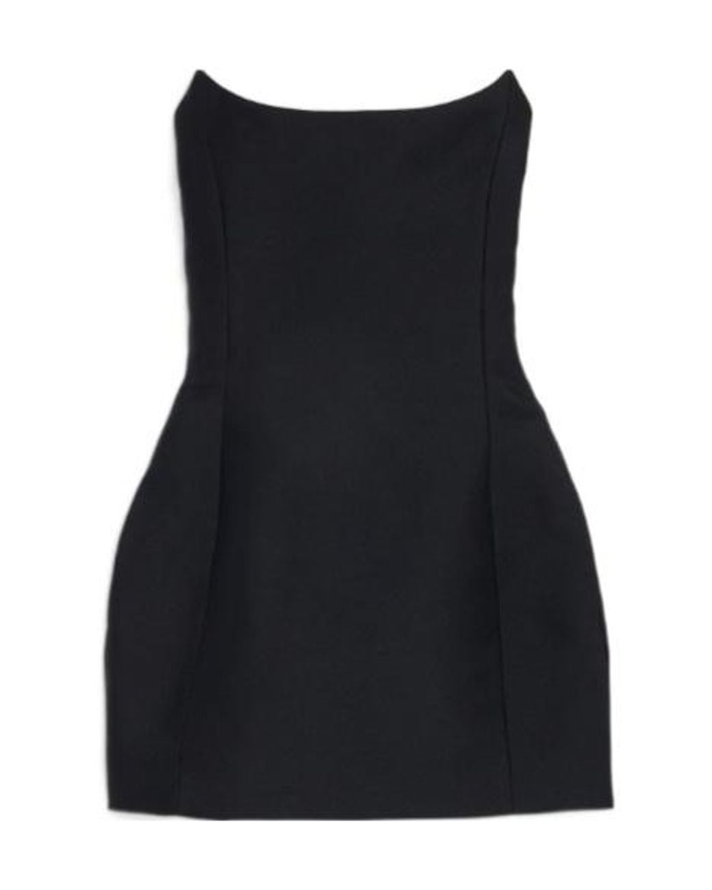 Balenciaga Black Bustier Mini Dress