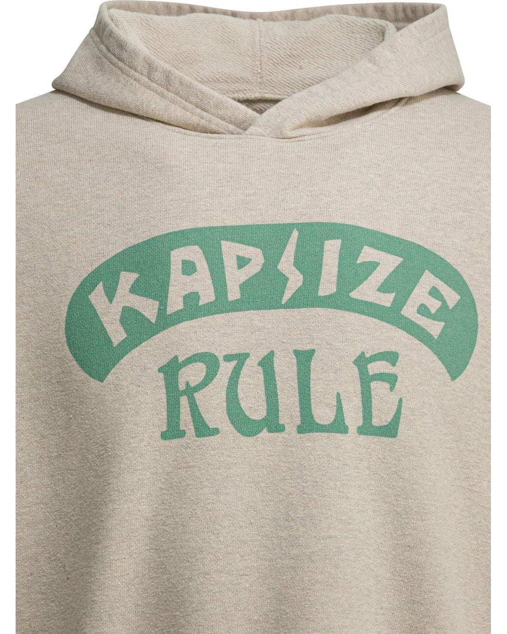 Kapital Gray Graphic-Print Hoodie for men