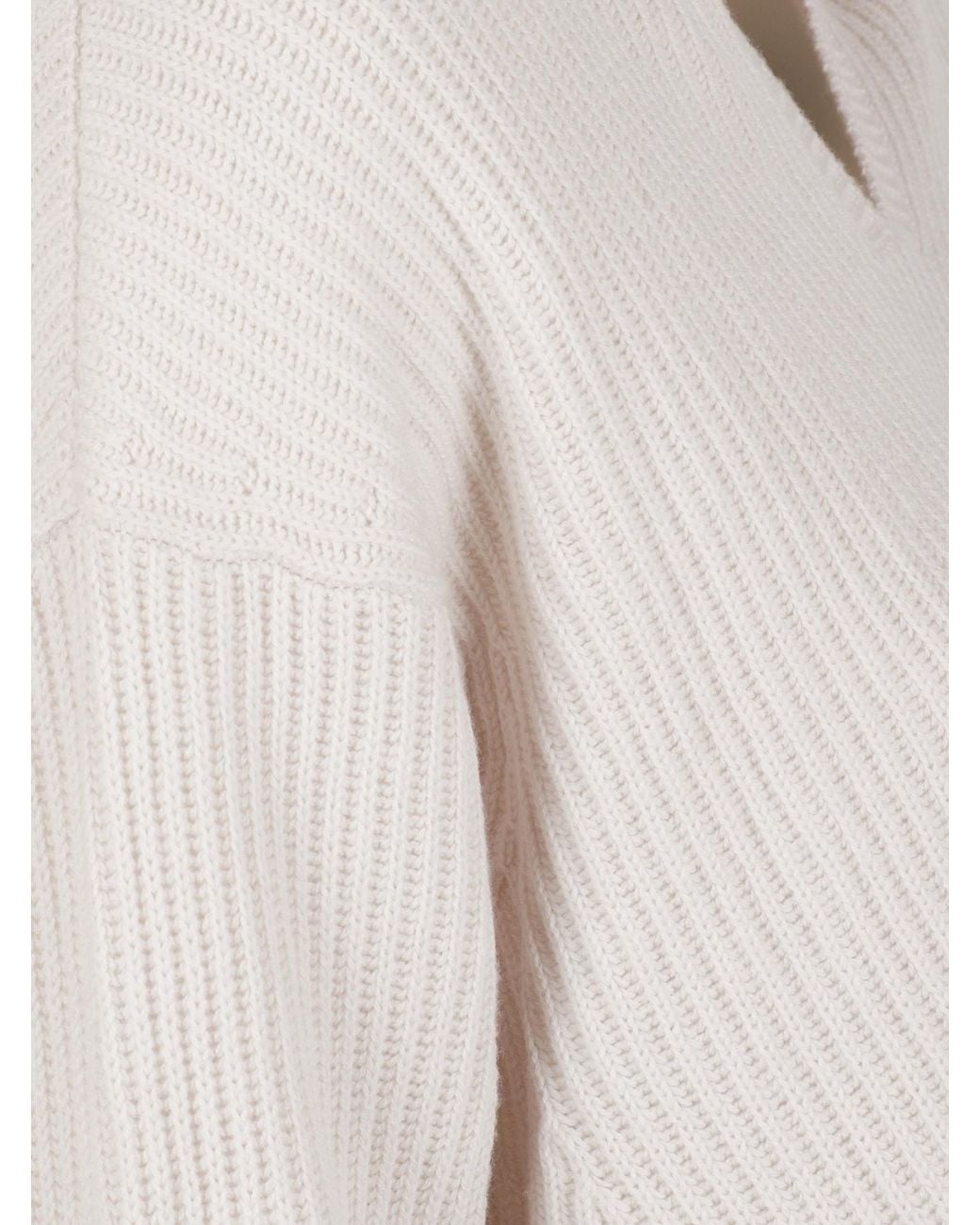 Max Mara White Falcone Ribbed Hoodie