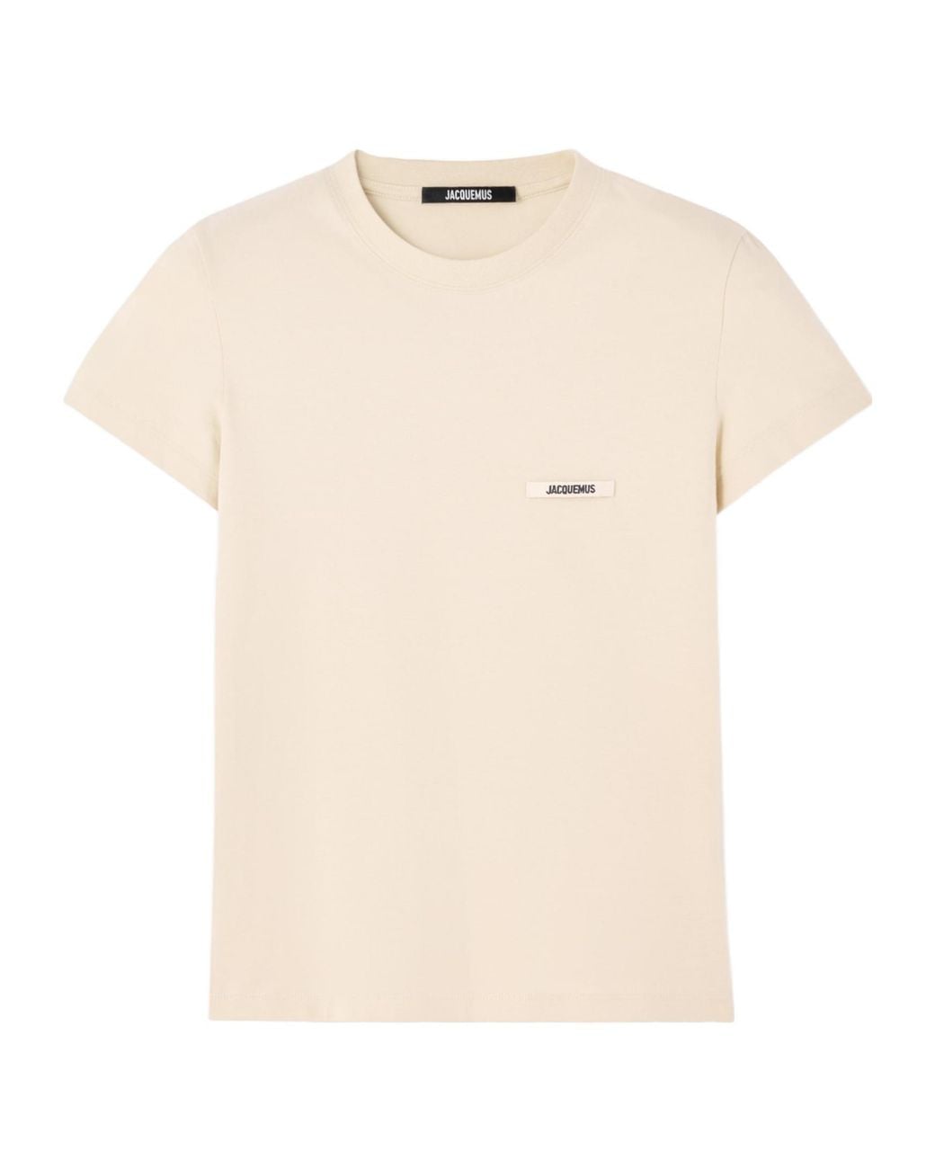 Jacquemus White Logo Patch Cotton T-Shirt
