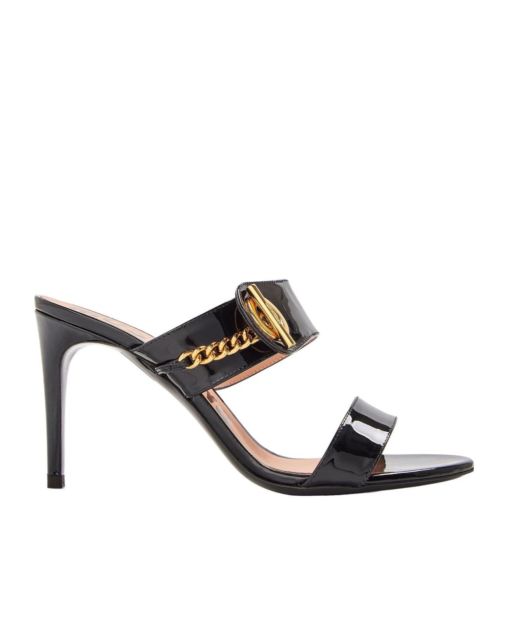 Moschino White Heeled Mules