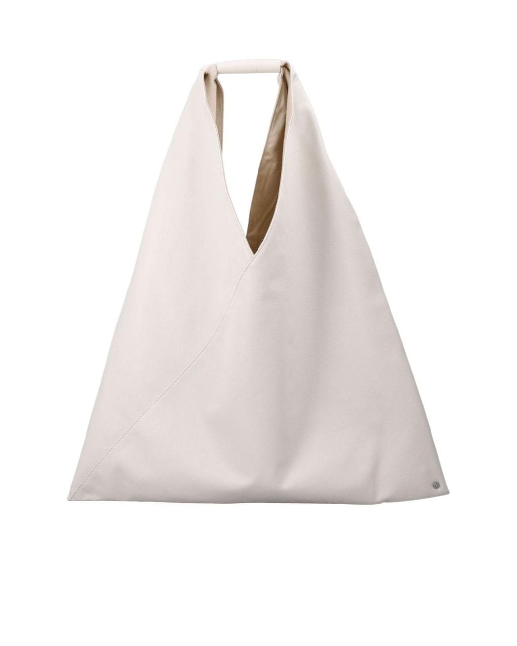 MM6 by Maison Margiela White Japanese Logo Detailed Tote Bag