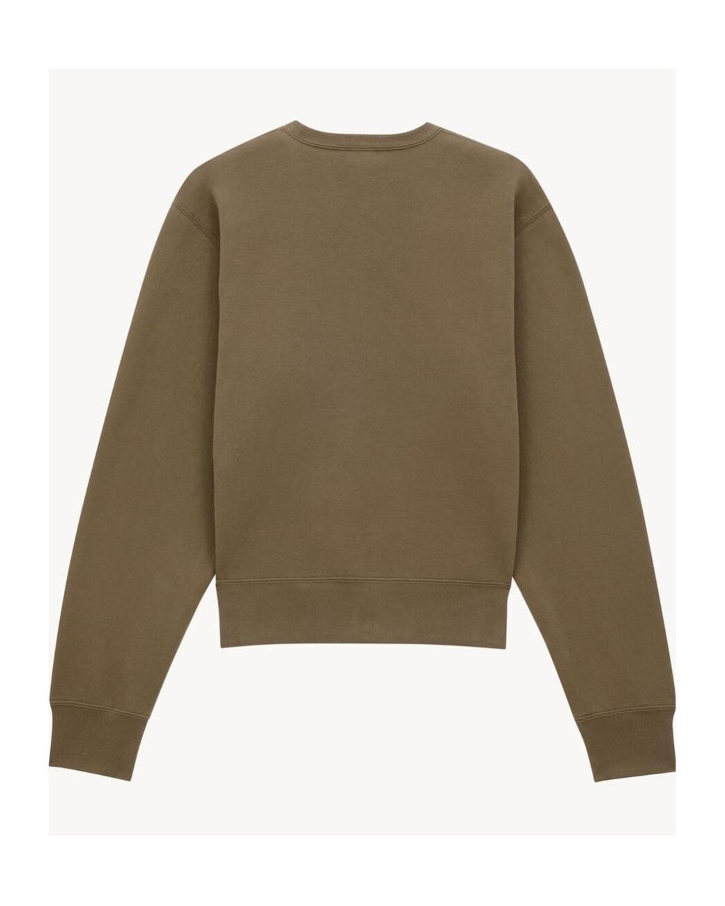 Saint Laurent Green Cassandre Crewneck Sweatshirt
