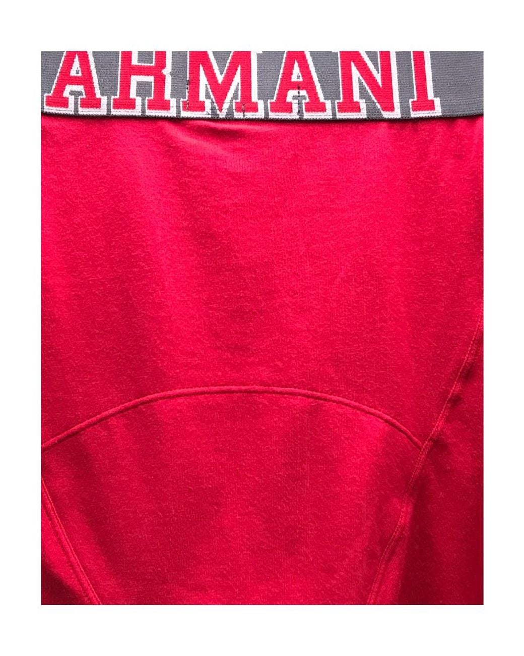 Emporio Armani Red Logo Waist Panties for men