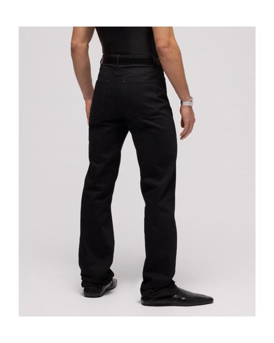 Gucci Black Washed Cotton Denim Pants for men