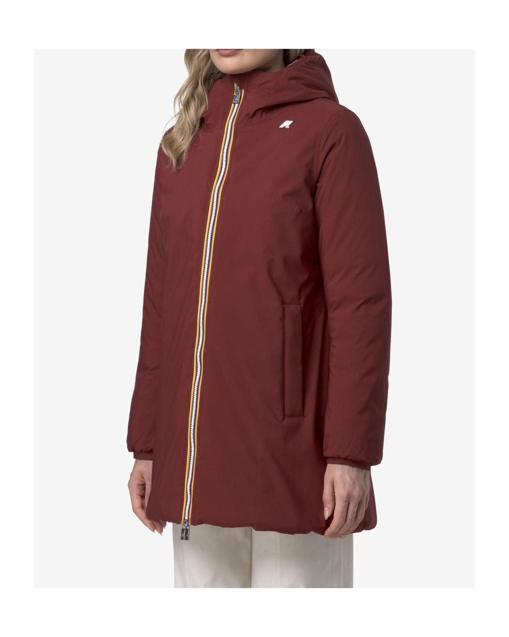 K-Way Red Sophie Hooded Reversible Parka