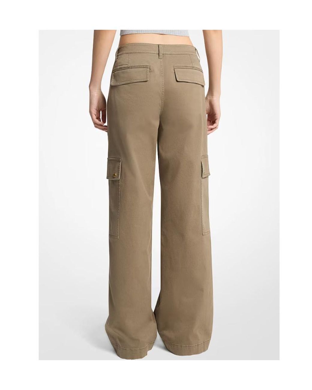 MICHAEL Michael Kors Green Straight-Leg Cargo Pants