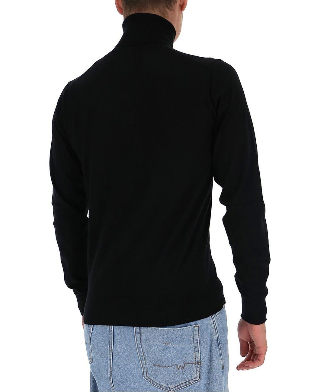 Dolce & Gabbana Black Roll-Neck Jumper for men