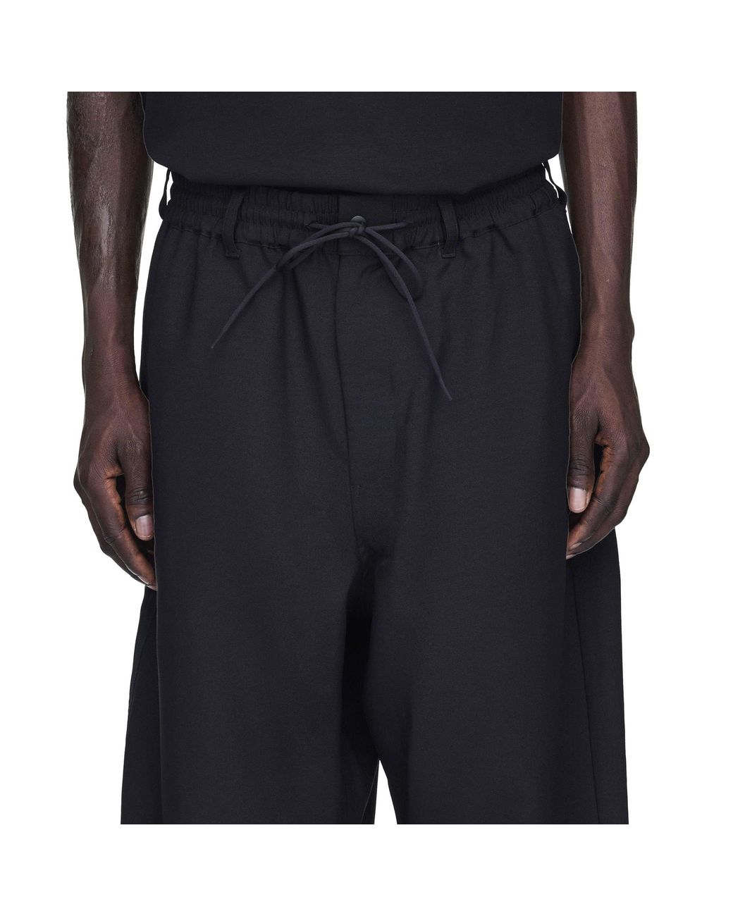Y-3 Blue Comfy Split Hem Fleece Sports Sweatpants for men