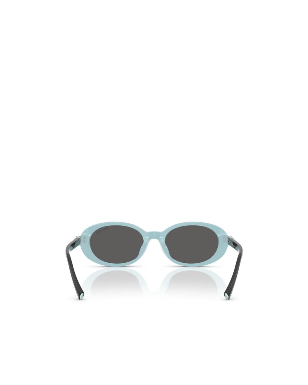 Tiffany & Co White Oval Frame Sunglasses
