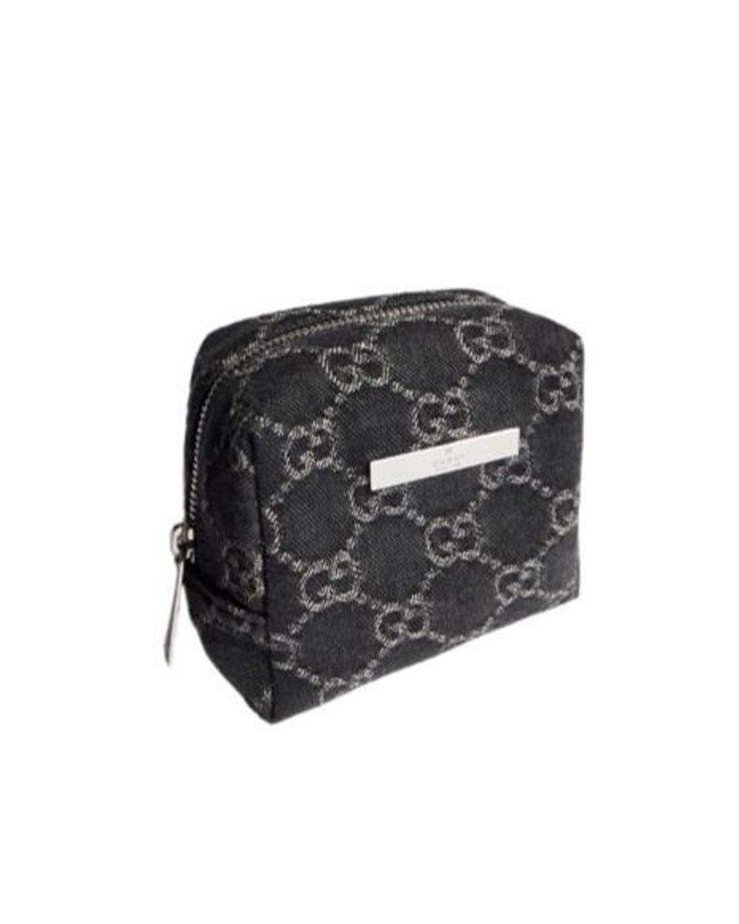 Gucci Black Small Cosmetic Case With Plaque