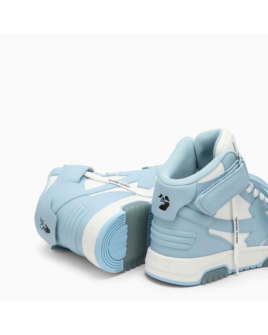 Off-White c/o Virgil Abloh Blue Out Of Office Mid-Top Sneakers for men