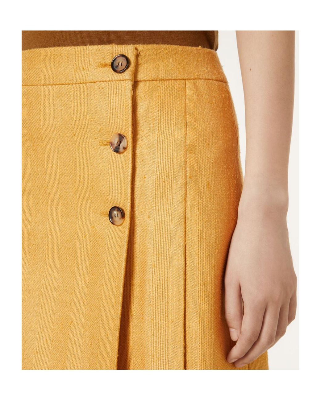 Loro Piana Yellow Aida Skirt