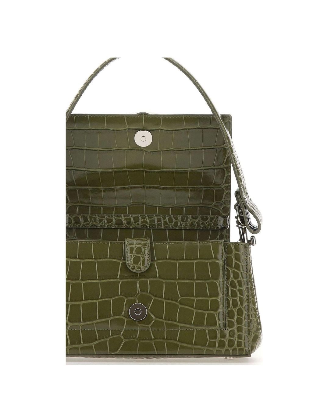 Vivienne Westwood Green Hazel Baguette Shoulder Bag