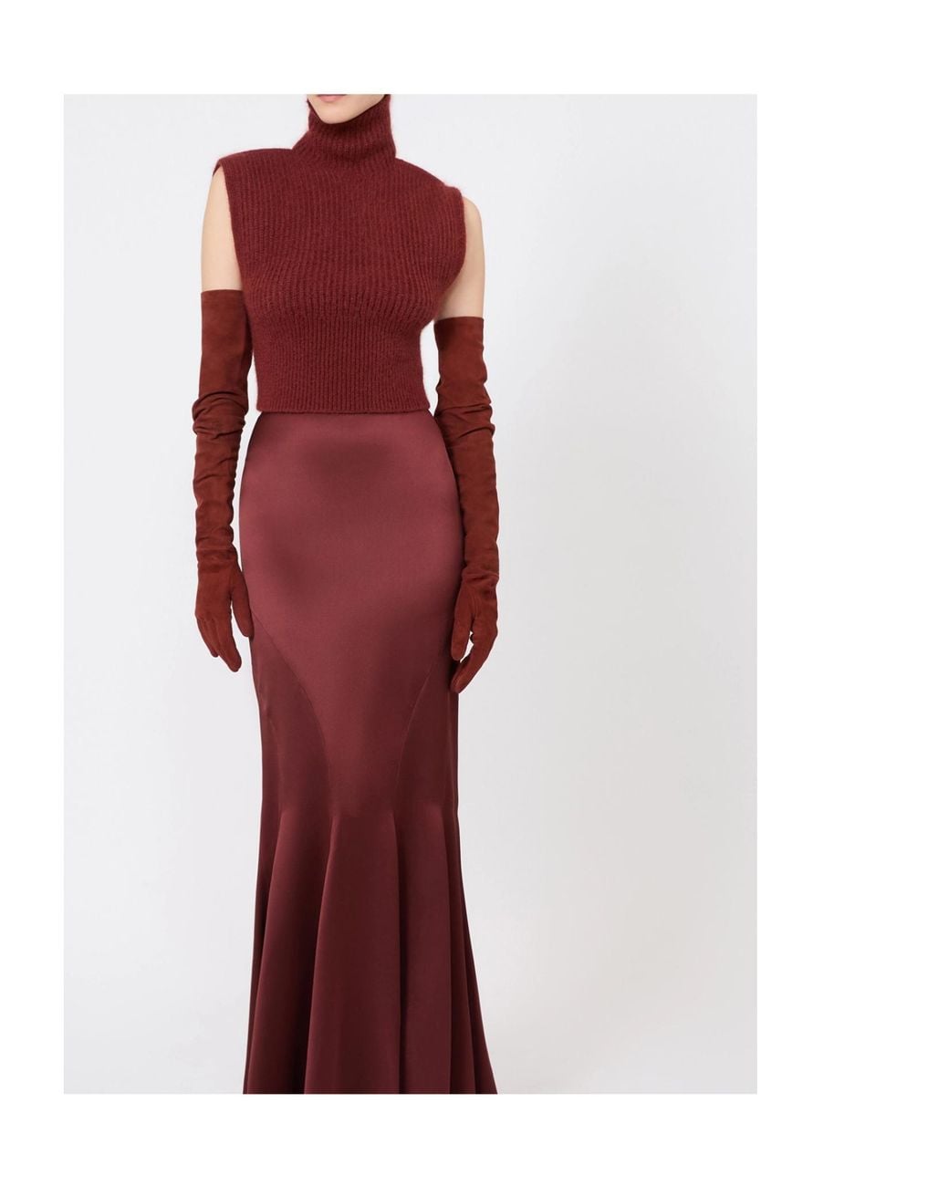 Max Mara Red Slim-Fitting Mohair Jumper