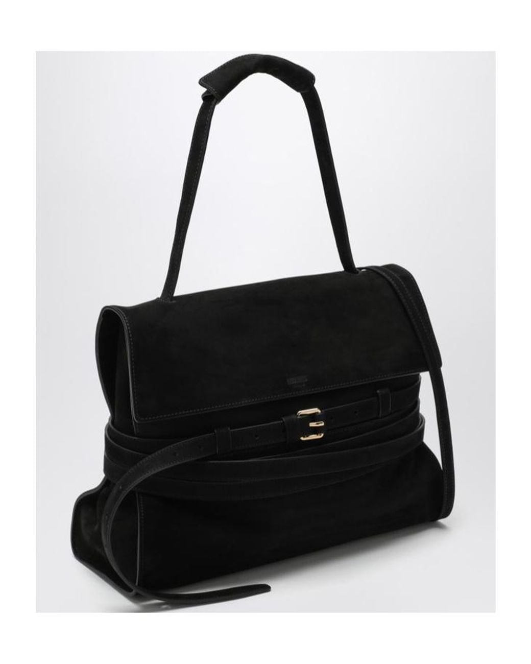 Moschino Black Medium Tie Me Tote Bag