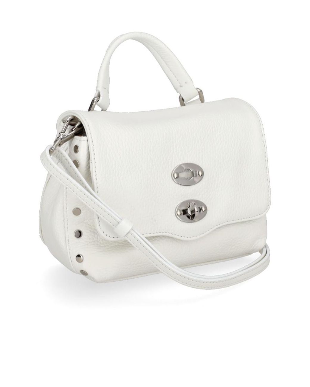Zanellato White Logo Shoulder Bag Shoulder Bag