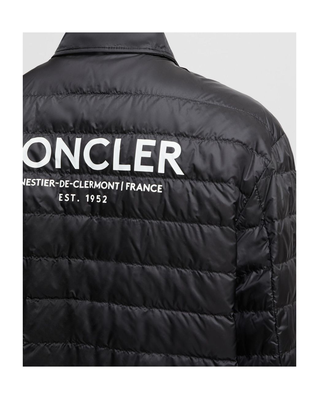 Moncler Black Cidone Reversible Down Shirt Jacket for men