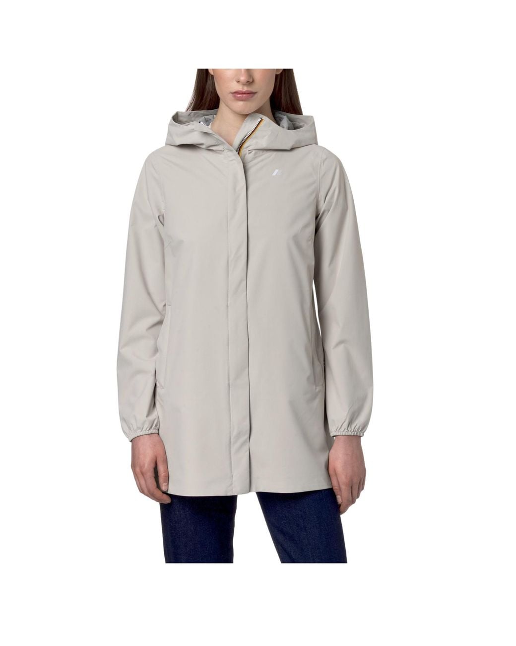 K-Way Gray Manphy Bonded Jersey Jacket
