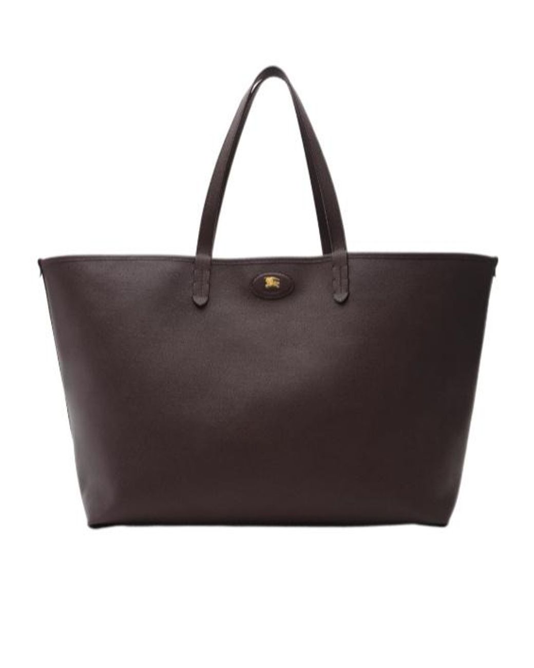 Burberry Brown Ekd Patch Checked Reversible Tote Bag for men