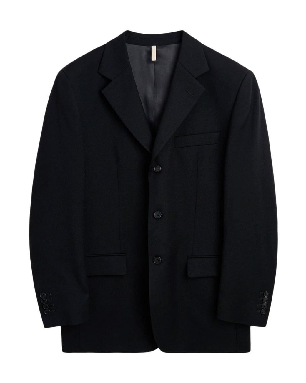 sunflower Blue Single-Breasted Wool Suit Jacket for men