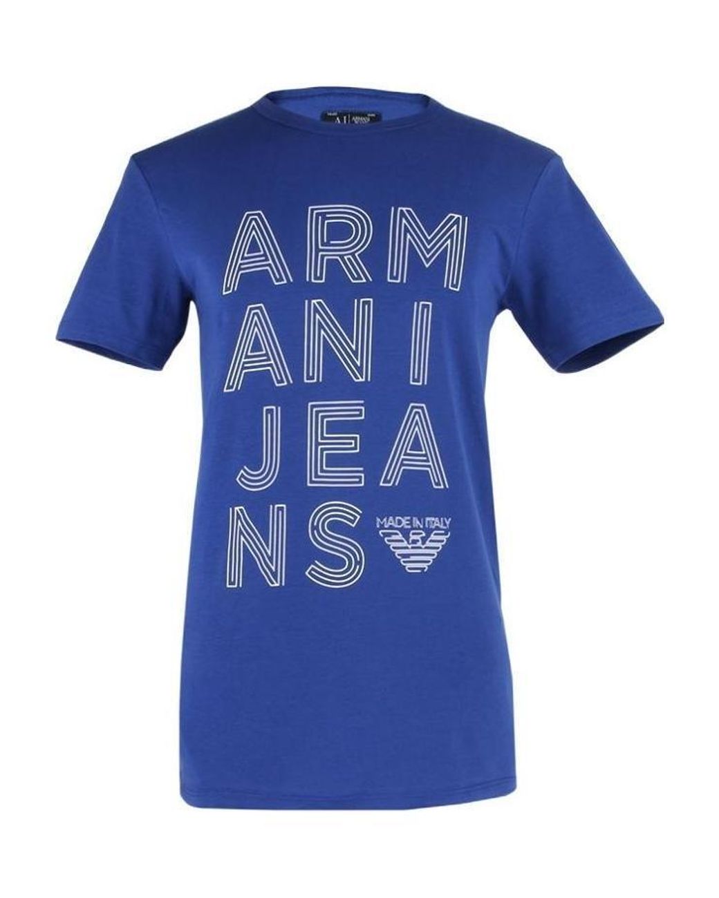 Armani Jeans Blue Logo T-Shirt for men