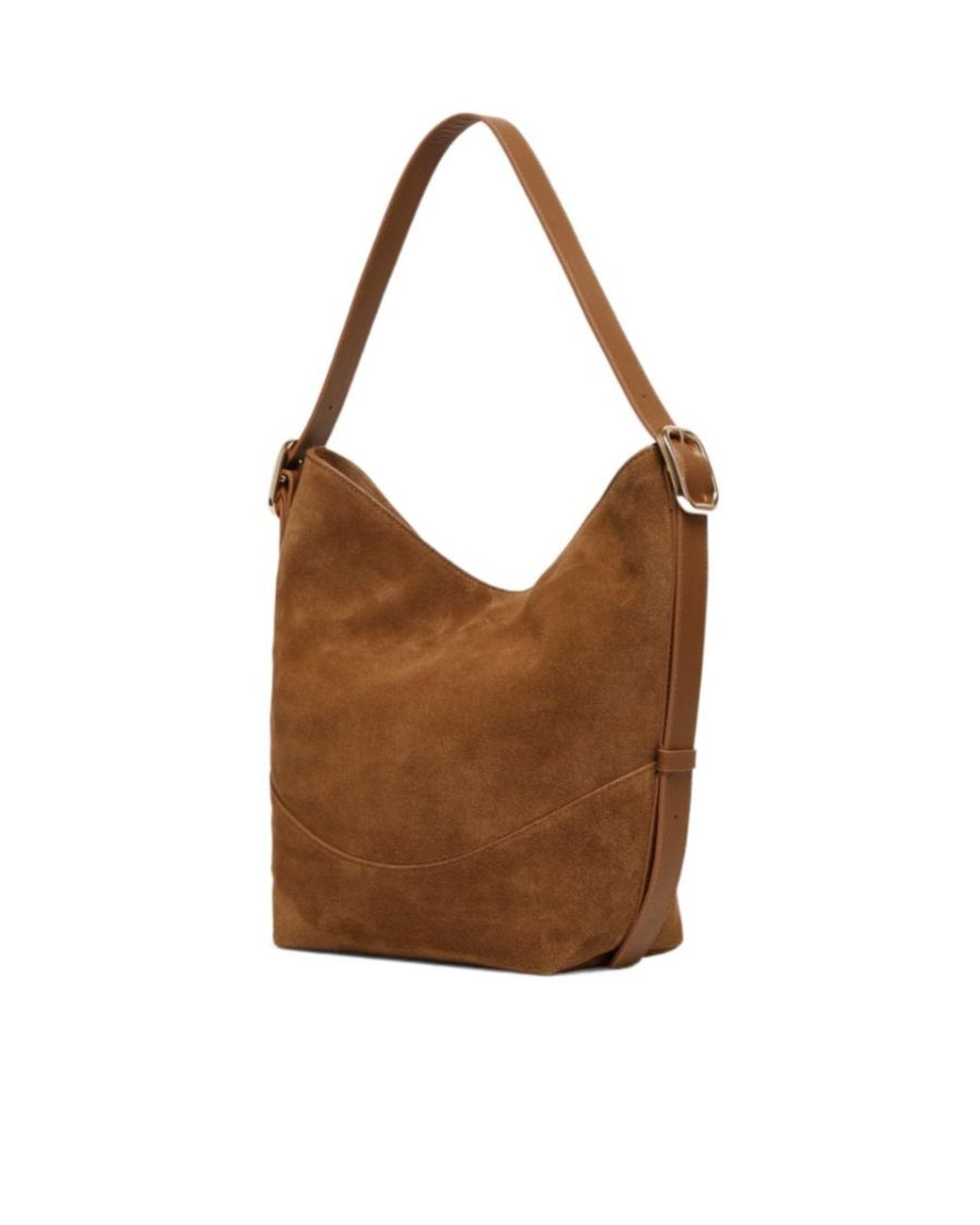 Marella Brown Suede Hobo Bag