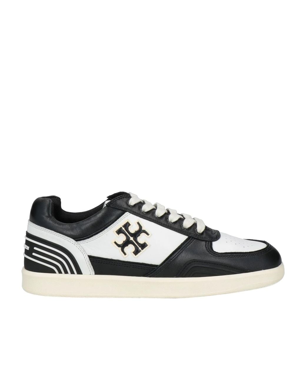 Tory Burch Black Minimalist Leather Casual Shoes