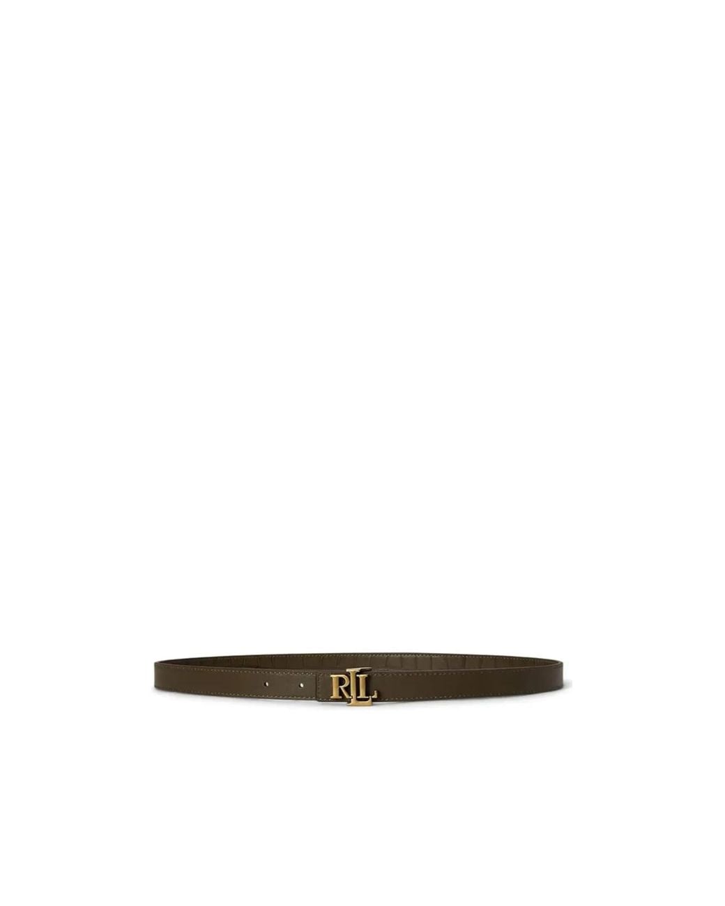 Ralph Lauren White Buckle Belt