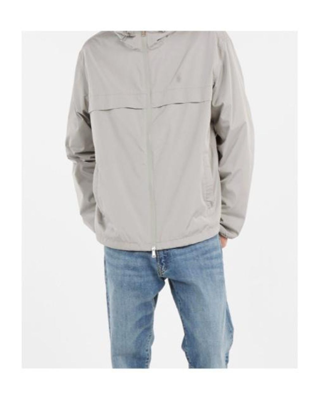Polo Ralph Lauren Gray Hooded Zip-Fastening Jacket for men