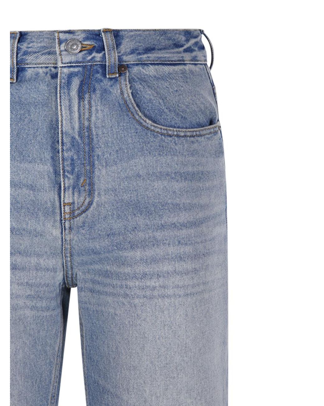Victoria Beckham Blue Wide Leg Jeans