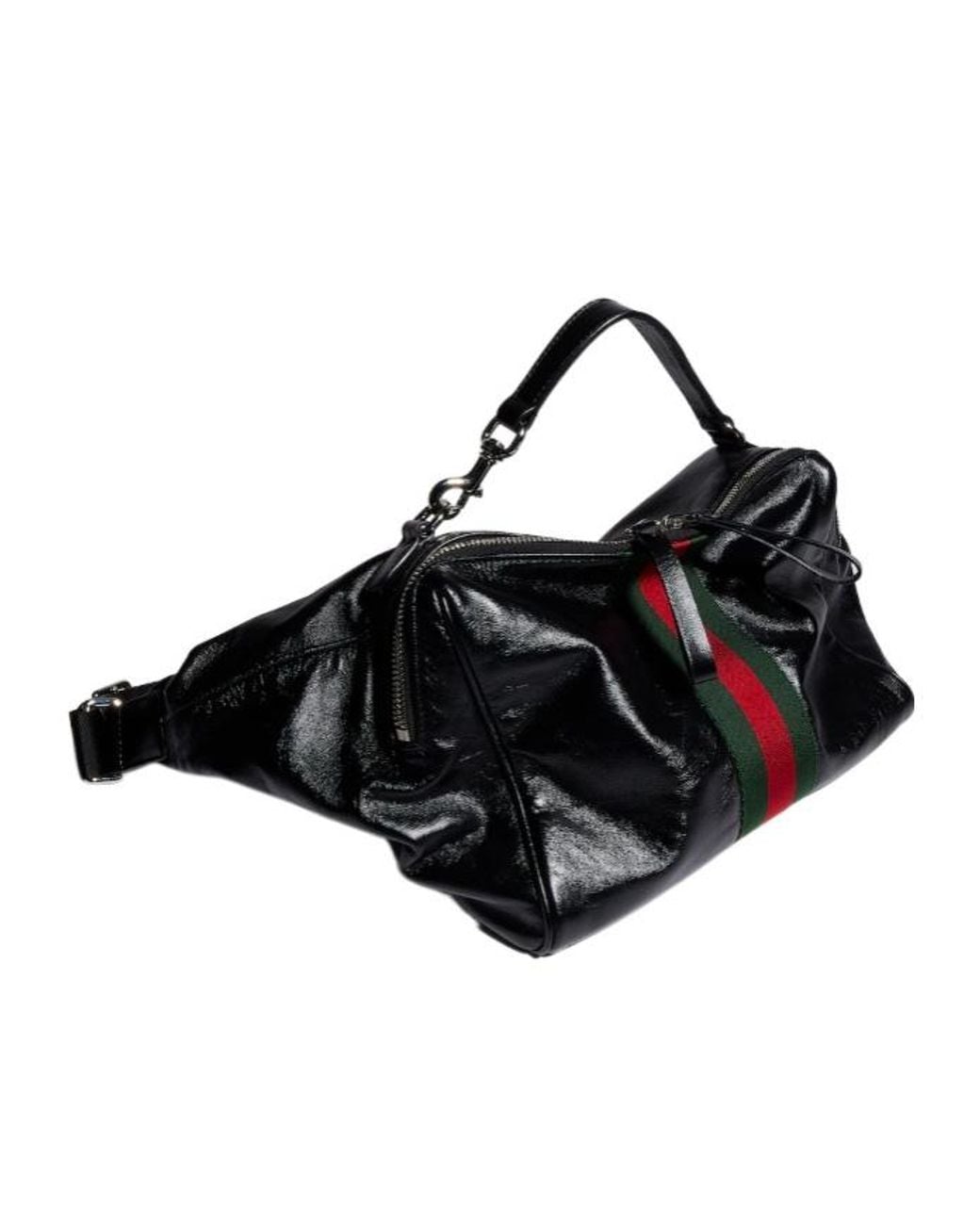 Gucci Black Small Crossbody Bag With Web for men