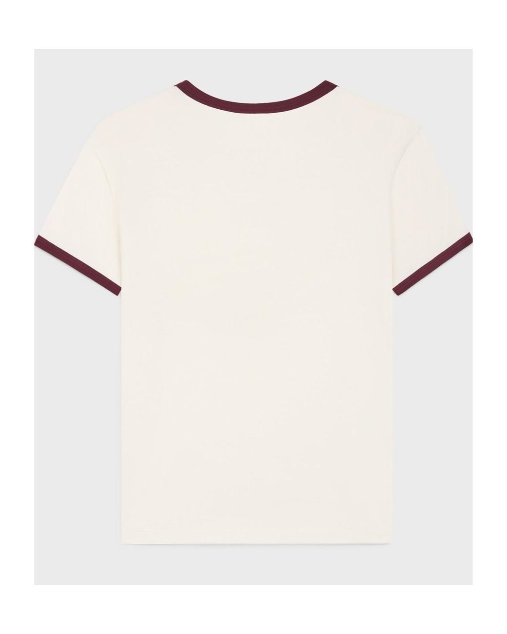 Celine Blason Regular T-Shirt in White for Men | Lyst