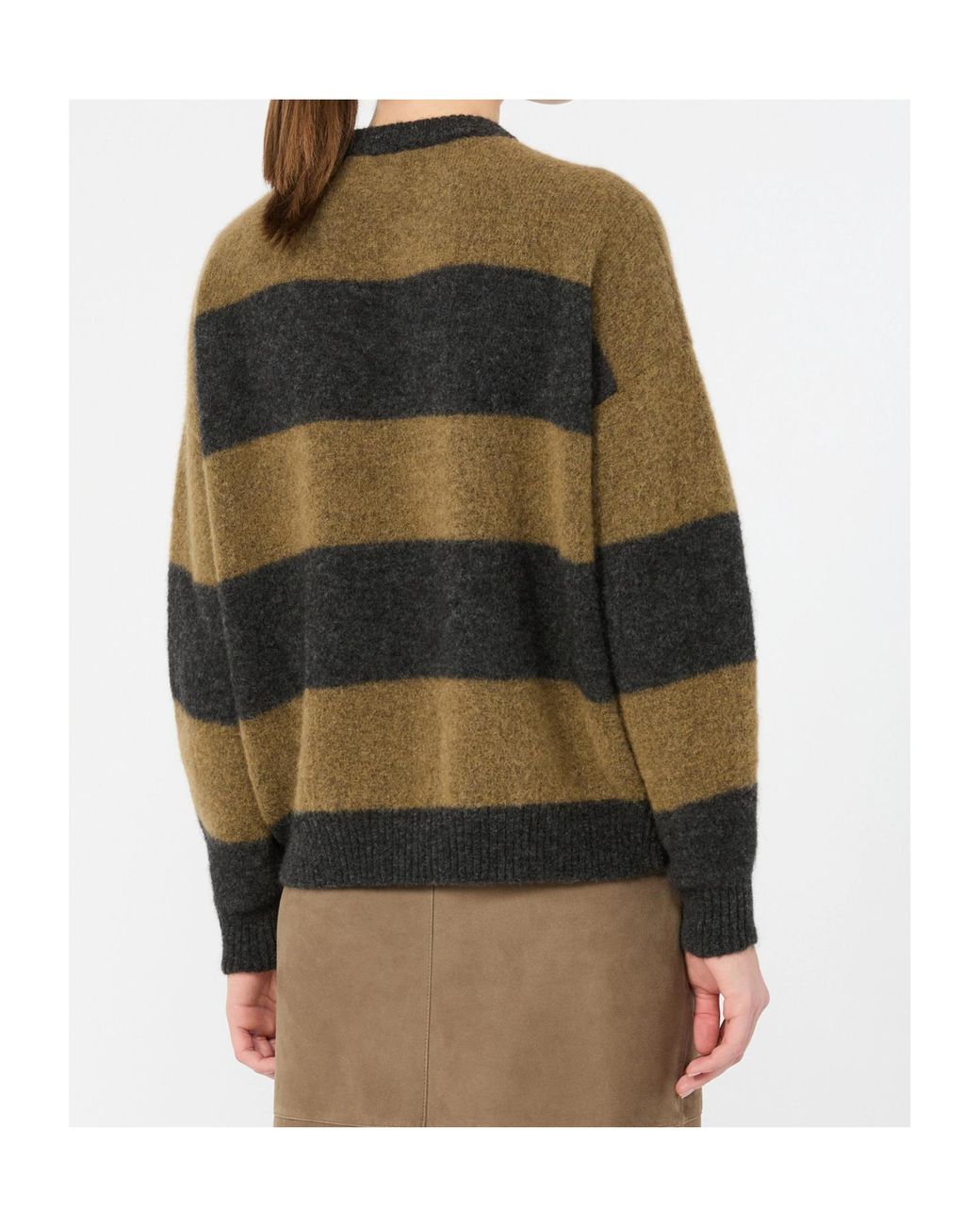 Weekend by Maxmara Green Tuono Striped Knitted Sweater