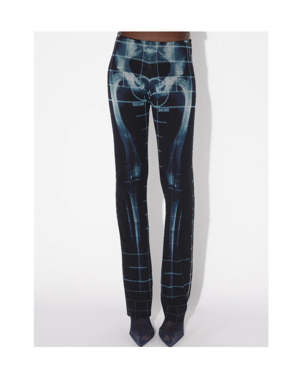 Jean Paul Gaultier Blue The Squeletor Pants