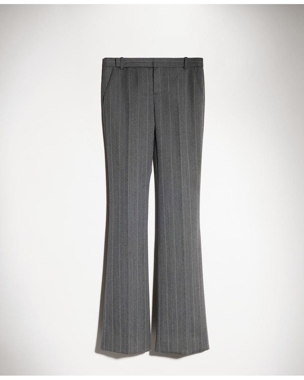 Gucci Black Pinstripe Wool Pants